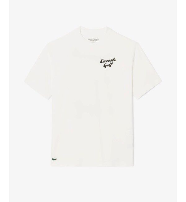 LACOSTE「ラコステゴルフウルトラドライバックプリントTシャツ」|Tシャツ・カットソー|