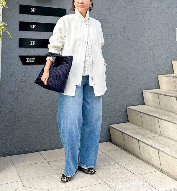 NOLLEY'S sophi「ウォッシャブルエアーツイルステンカラーハーフコート」|ステンカラーコート|