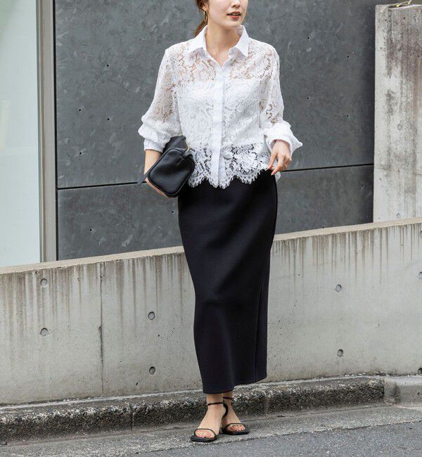 NOLLEY'S「ウォッシャブルレースシャツ」|シャツ・ブラウス|