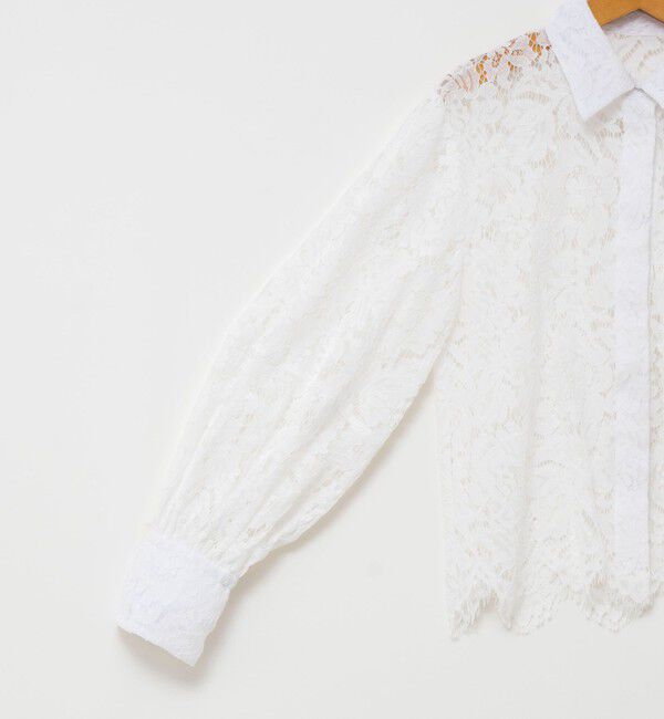 NOLLEY'S「ウォッシャブルレースシャツ」|シャツ・ブラウス|