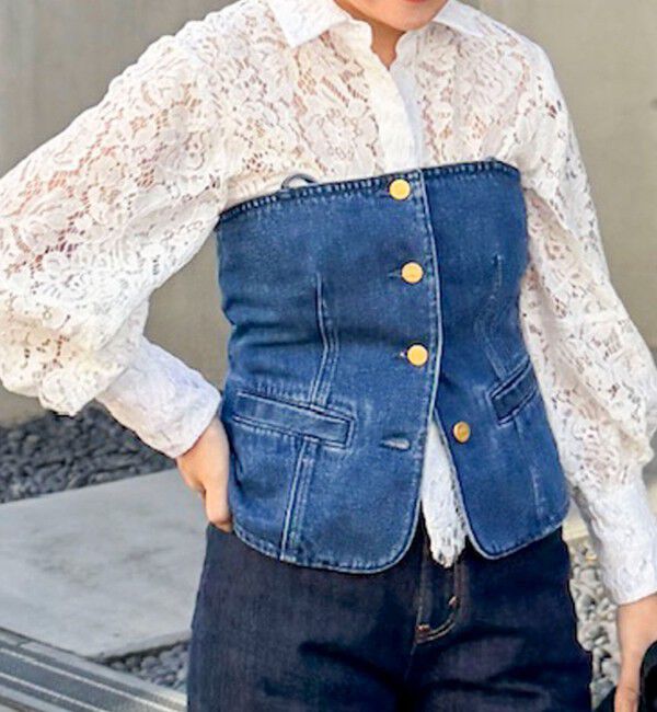 NOLLEY'S「ウォッシャブルレースシャツ」|シャツ・ブラウス|