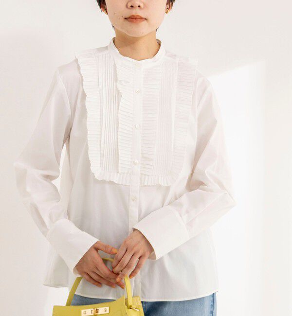 NOLLEY'S sophi「【MARILYN MOON/マリリーンムーン】tuck pleats jabot blouse」|シャツ・ブラウス|