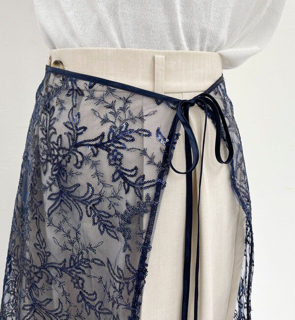 fredy emue「キラキラレイヤードラップスカート」|スカート|