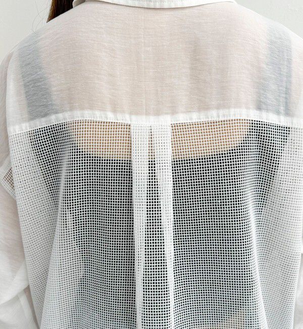 fredy emue「メッシュ切替シャツ」|シャツ・ブラウス|