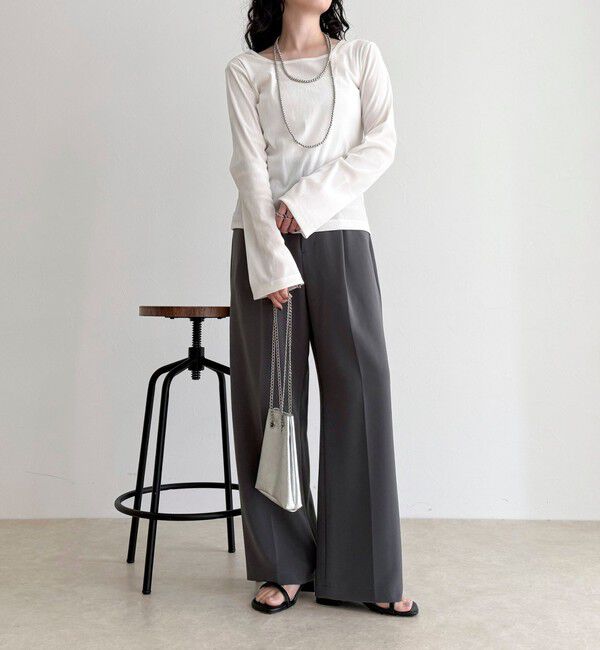 fredy emue「シアーフロッキーフレアスリーブプルオーバー」|Tシャツ・カットソー|