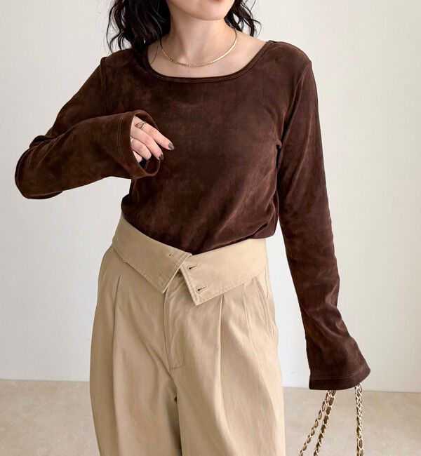 fredy emue「シアーフロッキーフレアスリーブプルオーバー」|Tシャツ・カットソー|