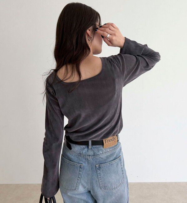 fredy emue「シアーフロッキーフレアスリーブプルオーバー」|Tシャツ・カットソー|