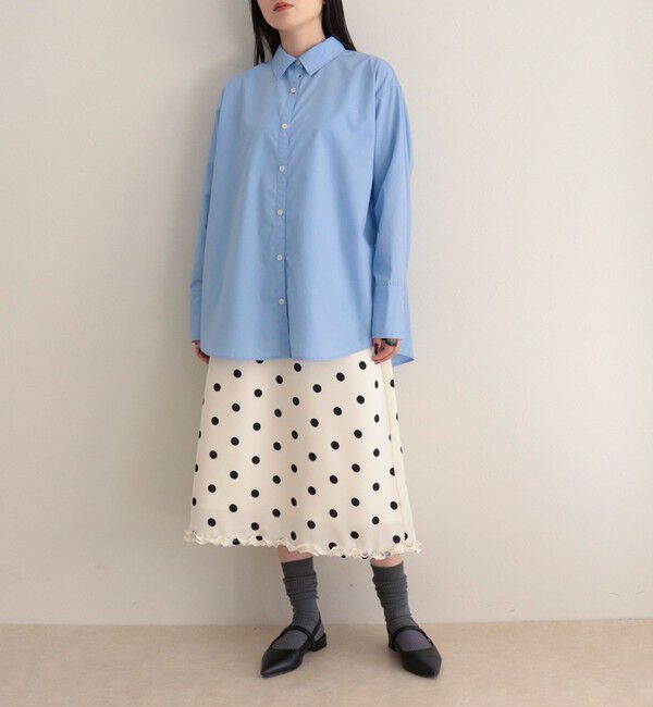 fredy emue「サテンドットミディスカート」|スカート|