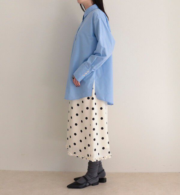 fredy emue「サテンドットミディスカート」|スカート|