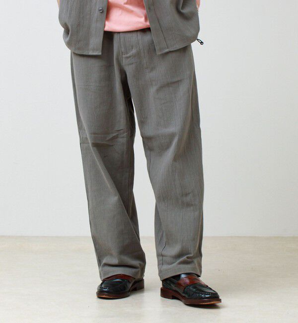 GLOSTER「【JACKPURCELL/ジャックパーセル】コットンパナマパンツ」|チノ|オリーブ