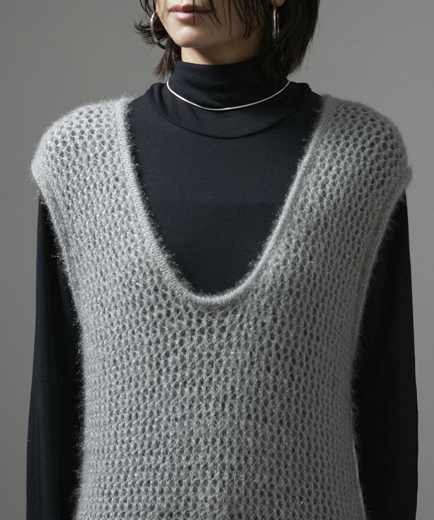 SALON adam et rope'「【WEB限定】フラッフィシアー2WAYワンピース」|ワンピース|