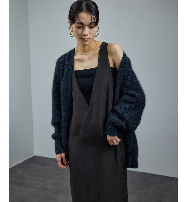 SALON adam et rope'「[25AW]GENTLE SILK ジャンパースカート【セットアップ対応・洗える】」|ワンピース|