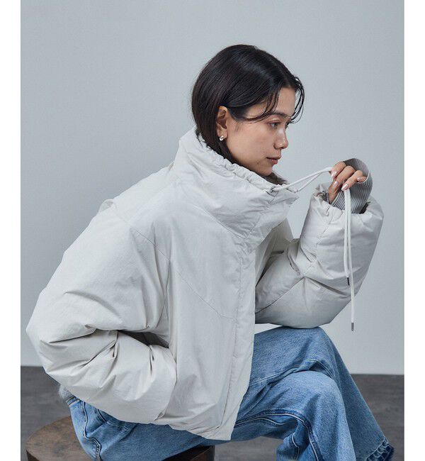 SALON adam et rope'「[GREENDOWN（グリーンダウン）]クロップドダウンブルゾン/ 撥水加工」|ダウン|オフホワイト(15)
