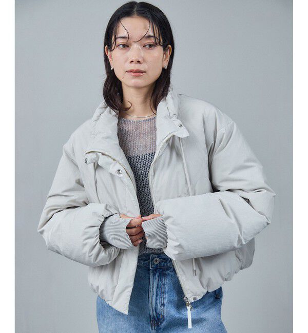 SALON adam et rope'「[GREENDOWN（グリーンダウン）]クロップドダウンブルゾン/ 撥水加工」|ダウン|