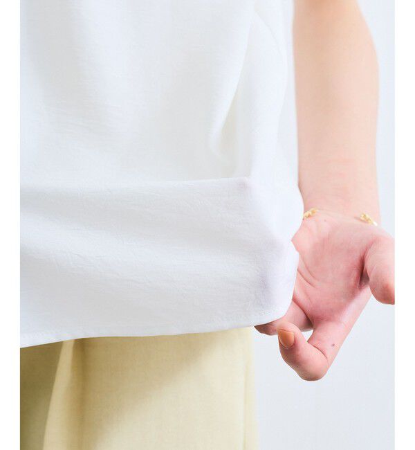 VIS「【接触冷感】エステルローンソフトタッチギャザーブラウス/通勤対応【WEB限定】」|シャツ・ブラウス|