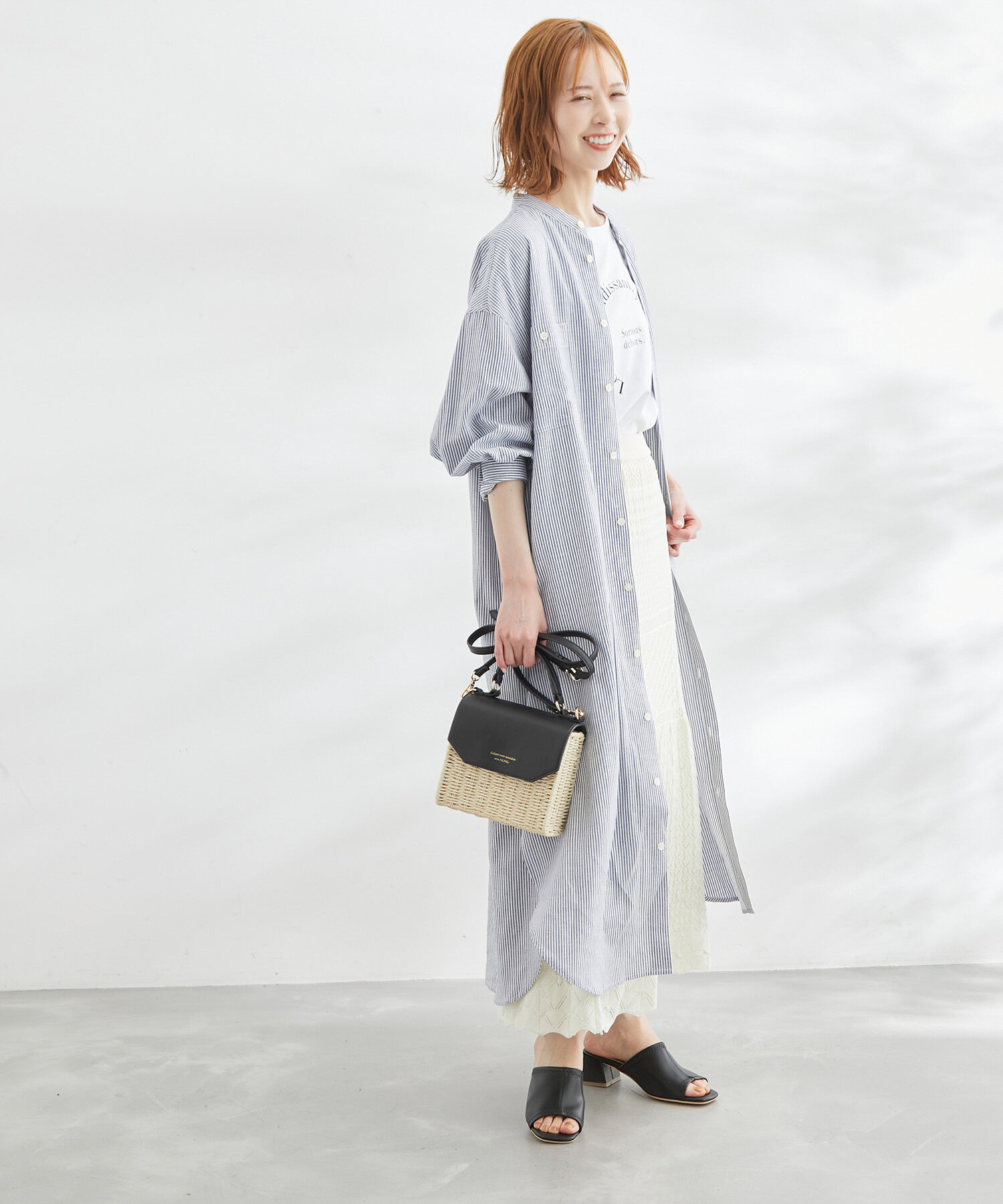 Rope&rsquo;Picnic「リンクコーデ/麻混シャツワンピース」|その他|