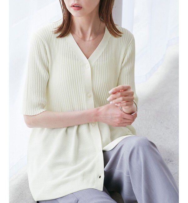 Rope&rsquo;Picnic「5分袖ペプラムカーディガン」|カーディガン|キナリ(16)