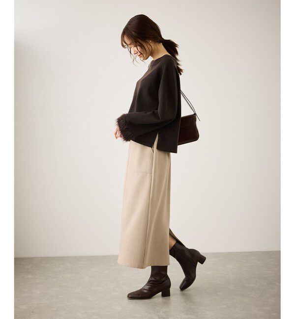 Rope&rsquo;Picnic「フェイクファースリーブニットセットアップ」|ワンピース|