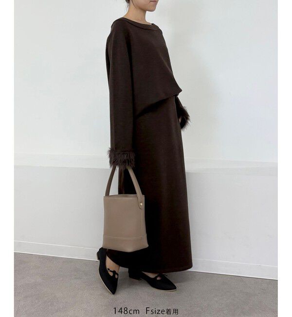 Rope&rsquo;Picnic「フェイクファースリーブニットセットアップ」|ワンピース|