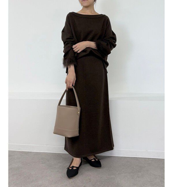 Rope&rsquo;Picnic「フェイクファースリーブニットセットアップ」|ワンピース|