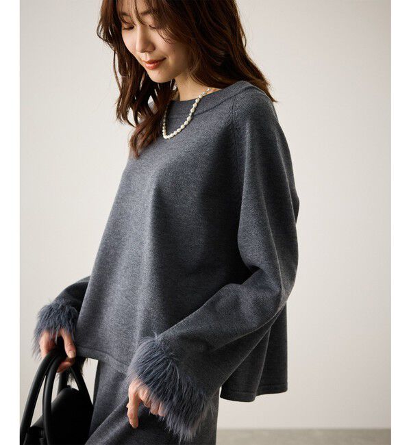 Rope&rsquo;Picnic「フェイクファースリーブニットセットアップ」|ワンピース|