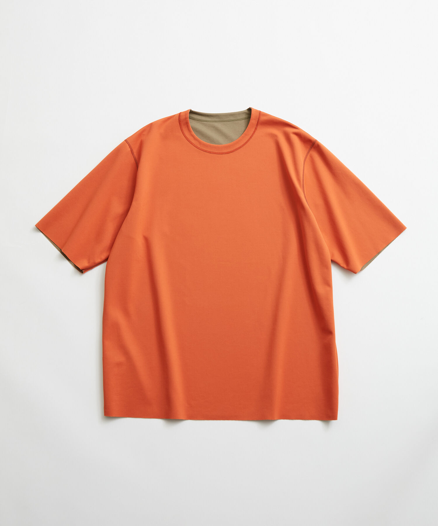 ADAM ET ROPE'「《定番》ハイゲージ シャンブレー リバーシブル Tシャツ」|Tシャツ・カットソー|