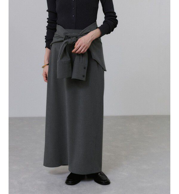 ADAM ET ROPE'「【一部WEB限定カラー】・【接触冷感】マルチWAYレイヤードシャツスカート」|スカート|グレー(07)