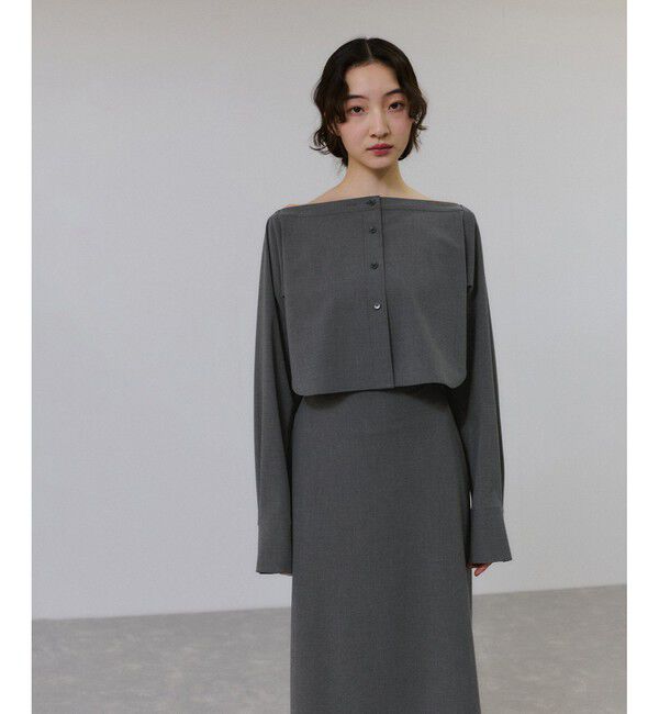 ADAM ET ROPE'「【一部WEB限定カラー】・【接触冷感】マルチWAYレイヤードシャツスカート」|スカート|