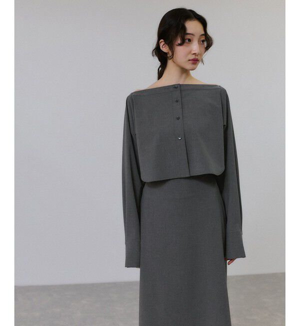 ADAM ET ROPE'「【一部WEB限定カラー】・【接触冷感】マルチWAYレイヤードシャツスカート」|スカート|