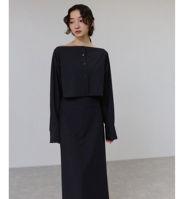 ADAM ET ROPE'「【一部WEB限定カラー】・【接触冷感】マルチWAYレイヤードシャツスカート」|スカート|