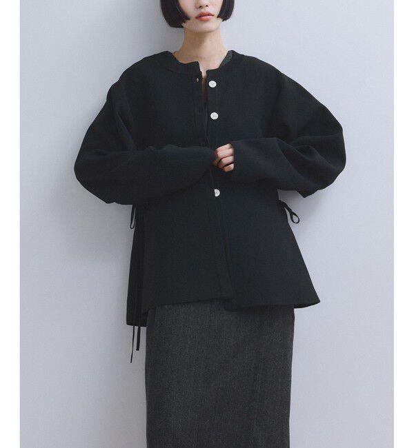 ADAM ET ROPE'「【WEB限定】ペプラムフォルムカーディガン」|カーディガン|