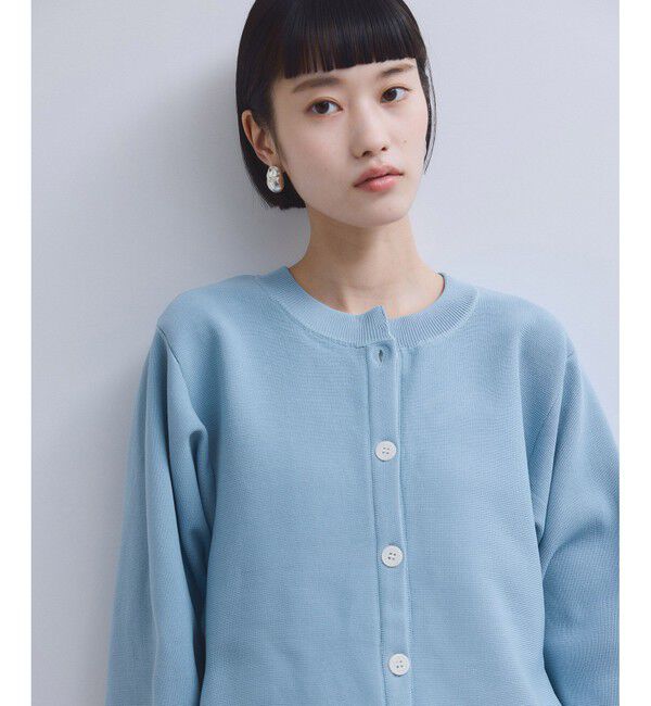 ADAM ET ROPE'「【WEB限定】ペプラムフォルムカーディガン」|カーディガン|