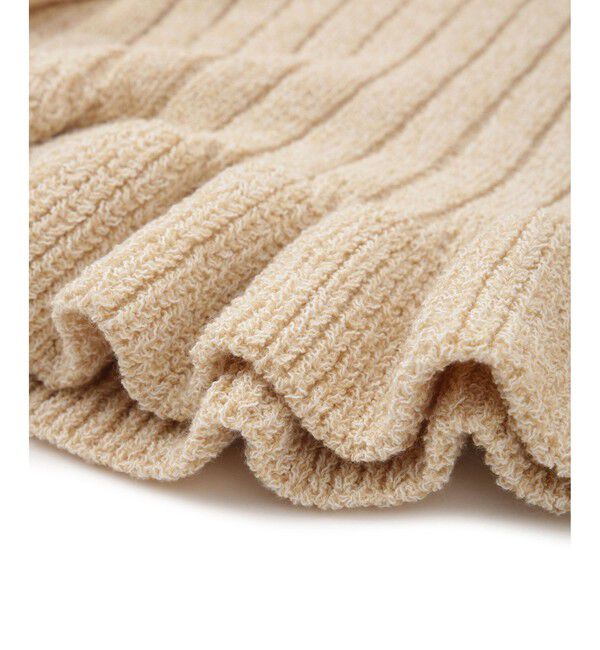 ADAM ET ROPE'「【WEB限定】2WAYフリルリブカーディガン」|カーディガン|