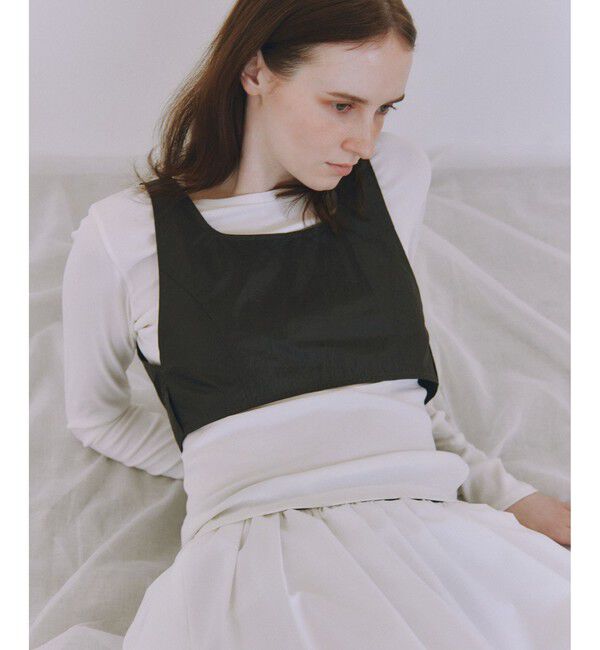 ADAM ET ROPE'「リボンタンクコンビロンT」|Tシャツ・カットソー|