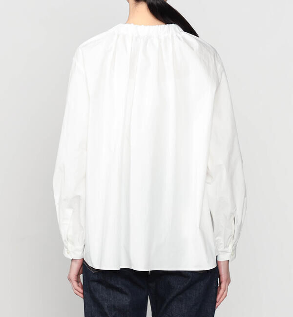  「HAVERSACK | 〈別注〉 長袖 ギャザーネックシャツ WOMEN」|シャツ・ブラウス|