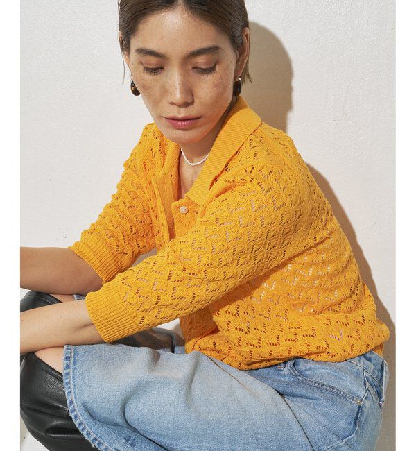 THE PAUSE「【GEMINI】ポロニットプルオーバー」|ニット・セーター|