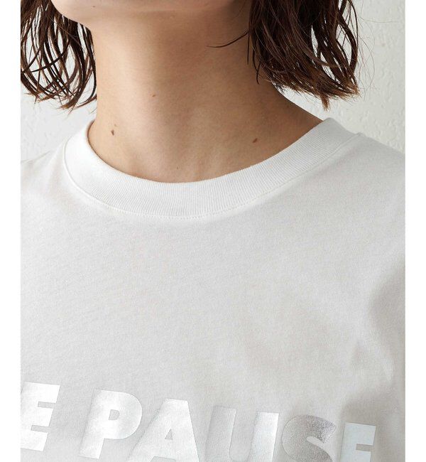 THE PAUSE「＜WEB限定＞【THE PAUSE】THE PAUSEメタリックTシャツ」|Tシャツ・カットソー|