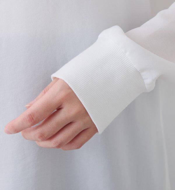  「スクエアネックジョーゼットロゴロンT」|Tシャツ・カットソー|