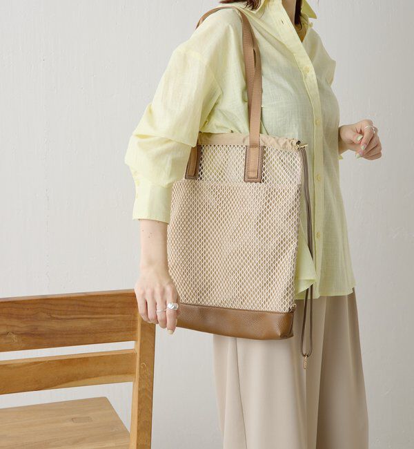  「【PAPILLONNER/パピヨネ】メッシュ2WAYトートバッグ」|トートバッグ|