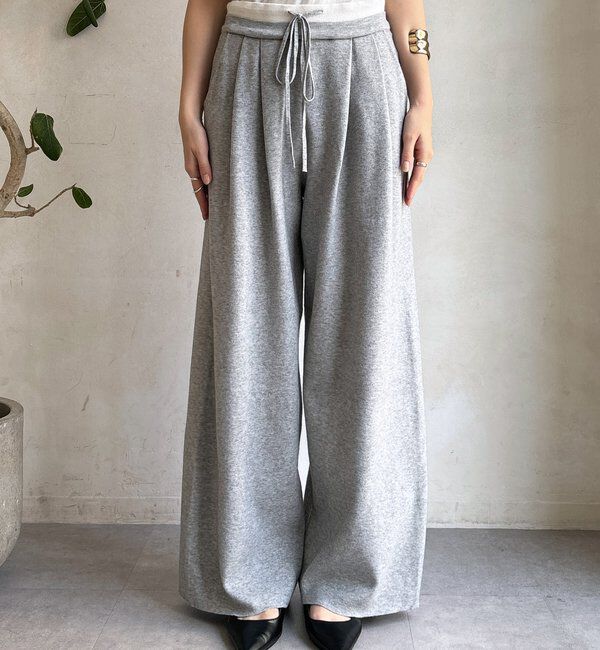  「ダブルウエストニットパンツ」|チノ|