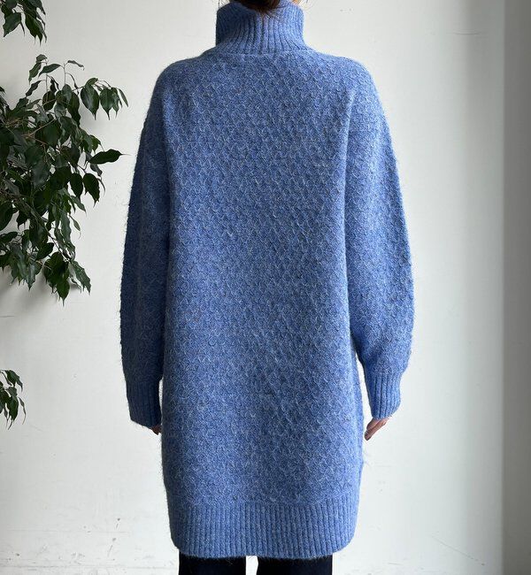  「【WEB限定】クロス編みタートルチュニック」|ニット・セーター|