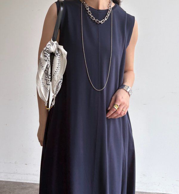  「シルケットスムースフレアカットワンピース」|ワンピース|