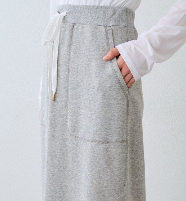  「予約【イージーな着心地】スエットロングスカート」|スカート|
