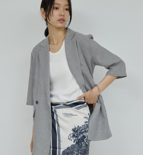  「【2サイズ展開】【大人気アイテムが今年も登場】ハーフスリーブジャケット」|テーラードジャケット|