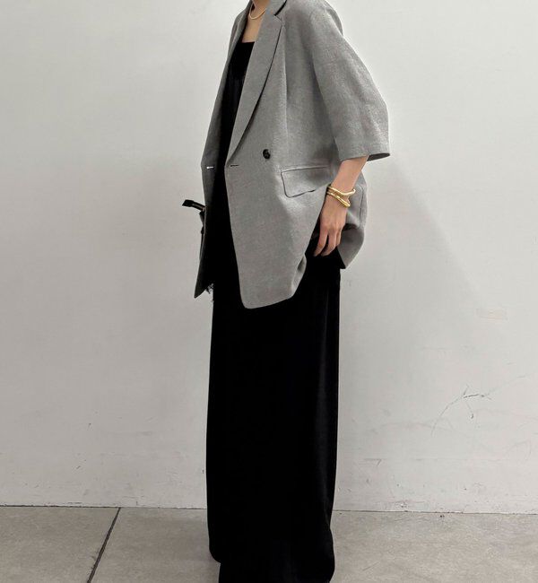  「【2サイズ展開】【大人気アイテムが今年も登場】ハーフスリーブジャケット」|テーラードジャケット|