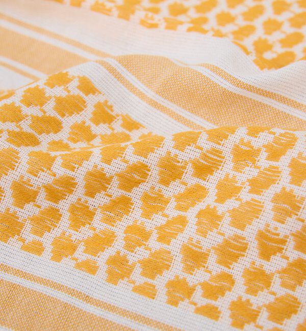  「コットンスクエアジャガードストール」|マフラー|