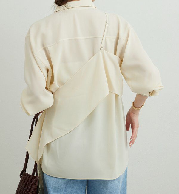  「ワンショルレイヤードシャツ」|シャツ・ブラウス|