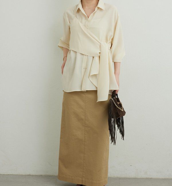  「ワンショルレイヤードシャツ」|シャツ・ブラウス|