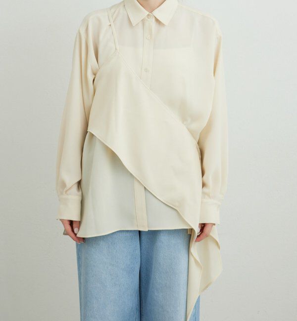  「ワンショルレイヤードシャツ」|シャツ・ブラウス|