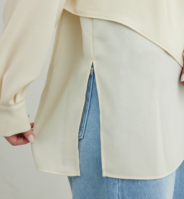  「ワンショルレイヤードシャツ」|シャツ・ブラウス|